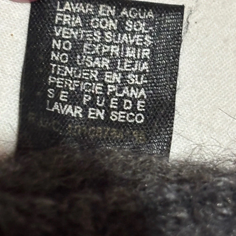 Alpaca Wool Scarf Unisex OS Charcoal Grey Fringed Solid Soft Luxury Gorpcore
